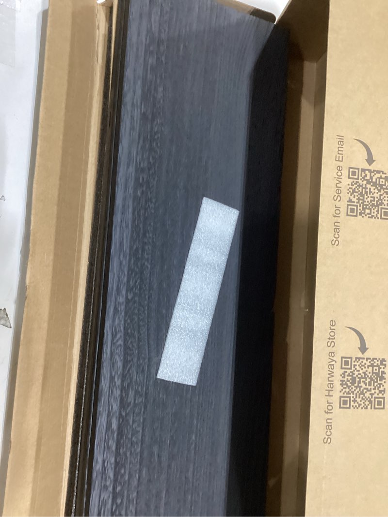 Condition photo showing Good Condition for 24 Inch Floating Shelves for Wall Set of 3, Wall Mounted Bookshelf, 8 Inches Deep Hanging Book Shelves for Living Room Bedroom Office Decor Closet Storage (Black)