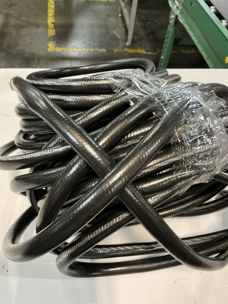 Condition photo showing As Is for neverkink teknor apex 5/8-in x 100-ft heavy -duty kink free vinyl gray coiled hose