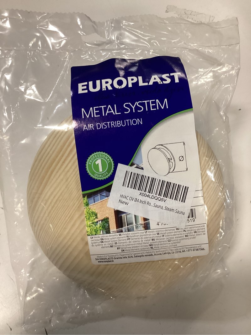 Condition photo showing New/Like New for HVAC OV Ø4 Inch Round Sauna Vent Air Diffuser - Adjustable Black Alder Wood Air Supply Cover - Universal Diffuser - Air Intake Sauna Accessories, Vent Covers for Home Sauna, Indoor Sauna, Steam Sauna