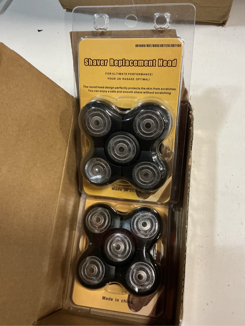 Condition photo showing New/Like New for Balder Pro Shaver Peplacement Heads for Remington Balder Pro Head Shaver Model XR7000/XR1500/XR1501 Electric Shaving for Bald Men,2Pack Heads/2pc