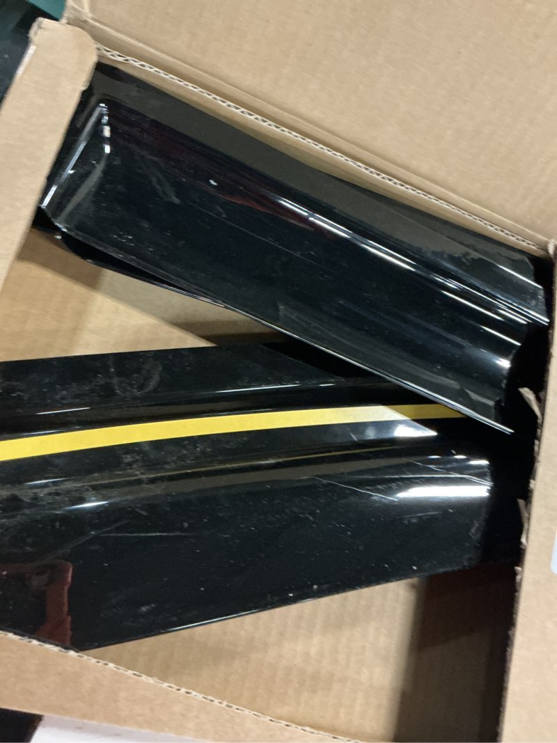 Condition photo showing As Is for Saleago in-Channel Window Rain Guards Fit for Chevy Tahoe/Cadillac Escalade/GMC Yukon 2021-2026, Extra Durable Window Visors Window Deflectors Vent Shades Car Accessories-4 pcs 2021-2026 Chevy Tahoe/Cadillac Escalade/GMC Yukon