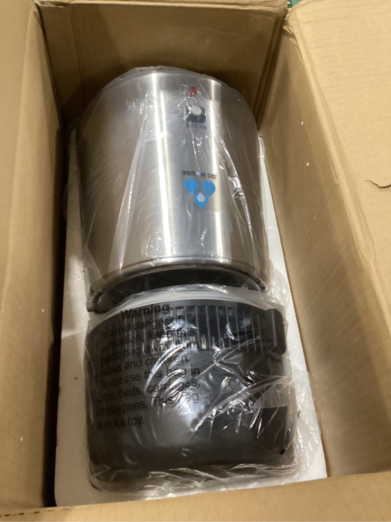 Condition photo showing New/Like New for dc house distilled water machine 1 gallon, stainless steel water distiller for home countertop 110v 750w purifier for humidifier office cpap with smart switch, glass pot