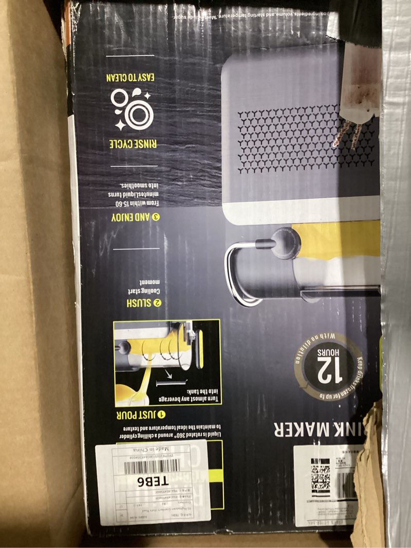 Condition photo showing Good Condition for slushie machine for home,frozen drink and slushy maker,240w fast make slushy 5-10 minutes,no ice needed, 6 preset programs slushie maker with auto clean,frozen margaritas, frappés, milkshake(black)