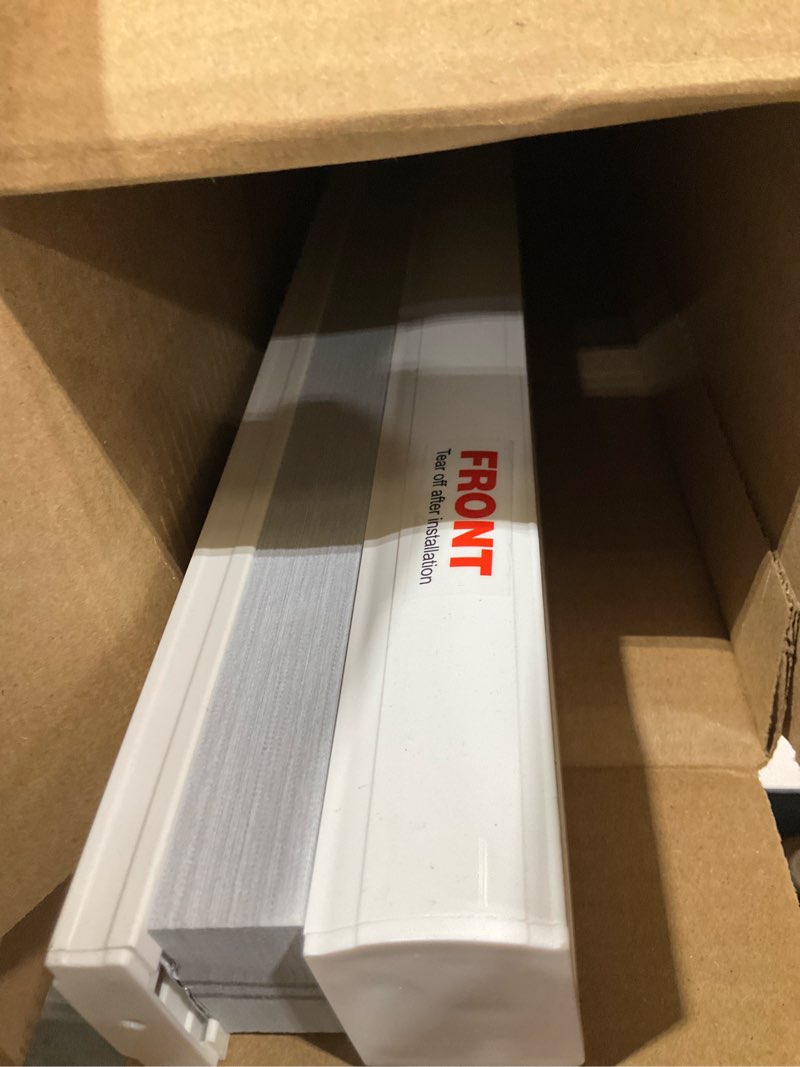 Condition photo showing Good Condition for changshade cordless cellular shades, blackout honeycomb shades for windows, pull down pleated blinds, easy to install for indoor windows and french doors,34" w x 64" h, white blackout white 34"w x 64"h