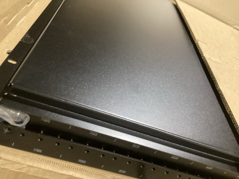 Condition photo showing Good Condition for Tecmojo 12U Open Frame Network Rack for IT & AV Gear, AV Rack Floor Standing or Wall Mounted,with 2 PCS 1U Rack Shelves & Mounting Hardware,Network Rack for 19" Networking,Audio and Video Device 12U without Casters