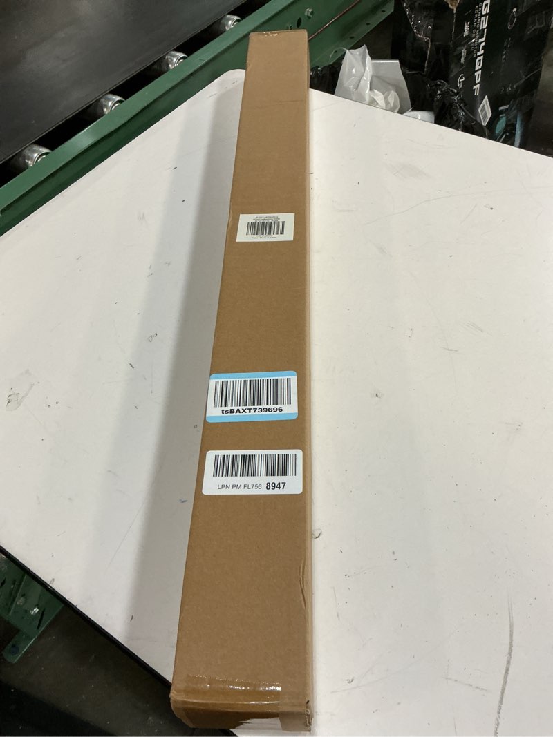 Condition photo showing New/Like New for lazblinds no-drill cordless zebra blinds - dual layer light filtering & room darkening, free-stop lift, easy install, day & night privacy with valance for window 34" w x 48" h, white 34"w x 48"h white