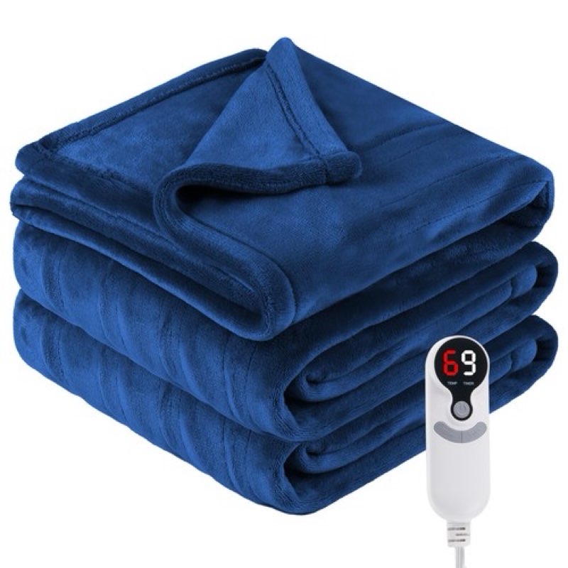 Eydna Electric Heated Blanket Full Size 72"x84",Fast Heating Throw, Soft Fleece for Bed & Sofa, 10 H
