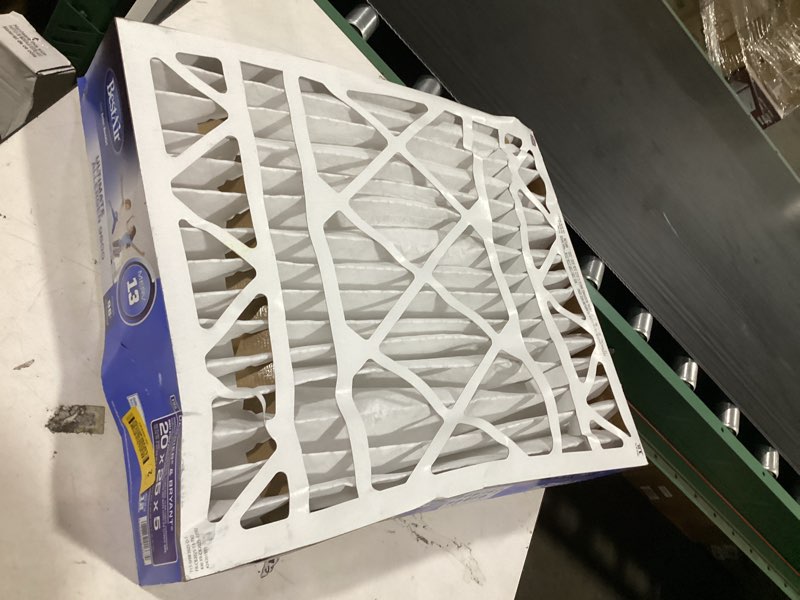 Condition photo showing Good Condition for bestair 20-in w x 25-in l x 5-in merv 13 electrostatic pleated air filter