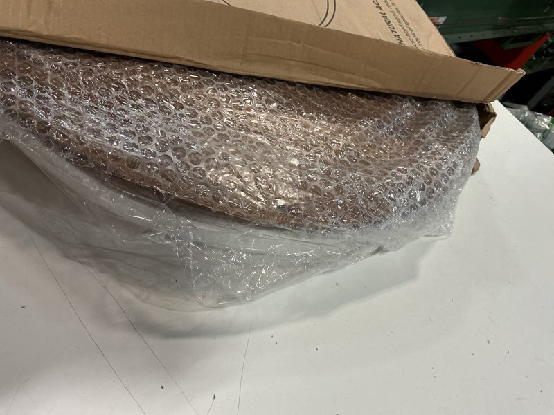 Condition photo showing Good Condition for 21" Acacia Wood Lazy Susan for Table Top - Wooden Turntable Serving Tray for Charcuterie Boards Cheese Board - Extra Large Round Lazy Susan Organizer - Kitchen Revolution for Countertop 21 Inch Acacia Wood