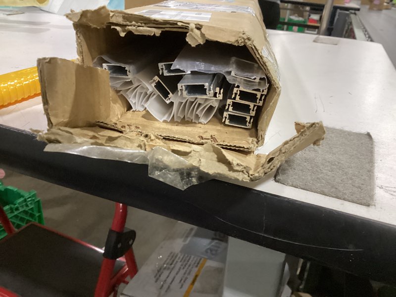 Condition photo showing Good Condition for hunhun 20-pack 3.3ft/1meter u shape led aluminum channel system with milky cover, end caps and mounting clips, aluminum profile for led strip light installations, very easy installation