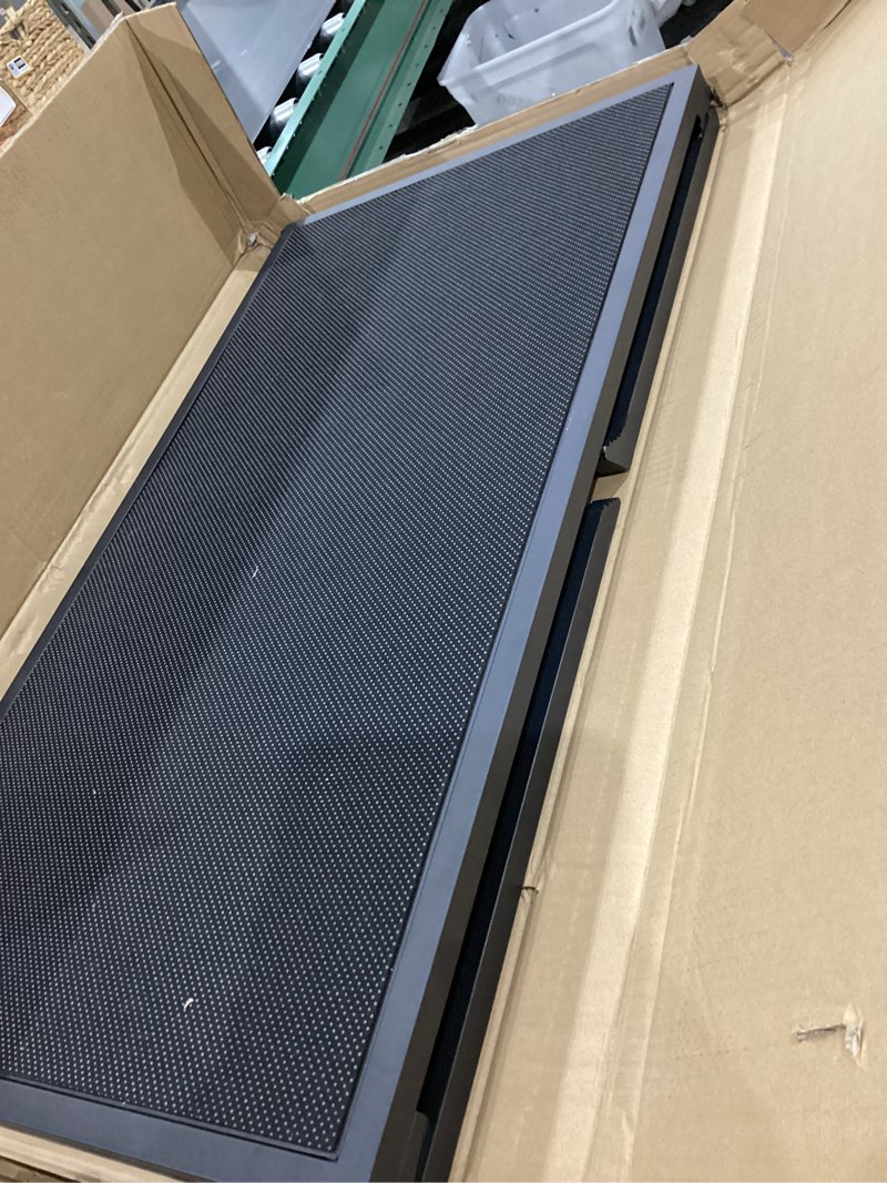 Condition photo showing Good Condition for 74'' l & 20'' w longest dog ramp for car - extra wide portable pet dog ramps for large dogs, dogs cars ramp for car suv/truck/rv/bed, lightweight ramps with non-slip mesh up to 250lbs, black