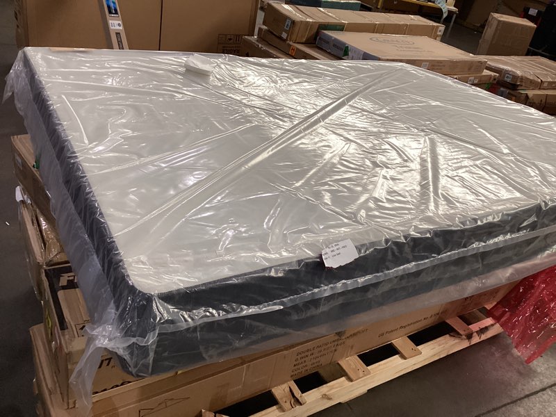 Condition photo showing New/Like New for beautyrest standard queen mattress foundation - flat box spring alternative with wood & steel support, durable bed base for added height standard profile queen