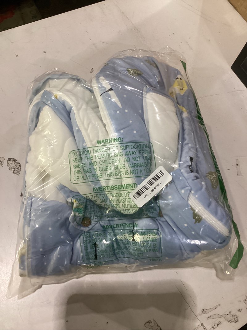 Condition photo showing Good Condition for Baby Sleeping Bag for Cold Weather, Cozy Winter Infant Sleep Sack with Zipper for Stroller & Travel, Fleece Plush Newborn Swaddle Blanket (0-6 Months, Blue)