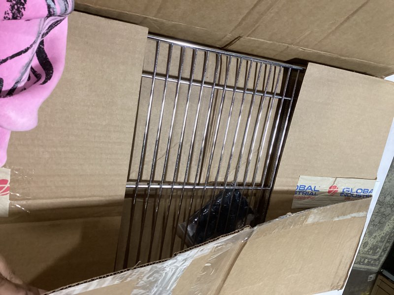 Condition photo showing New/Like New for Nexel Additional Wire Shelf for Wire Shelving Units, 600-800 lb Capacity, 18"W x 30"L, Chrome Finish 18"W x 30"L Chrome