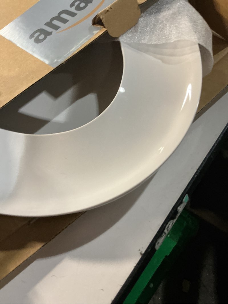 Condition photo showing As Is for American Standard 5503A00B.020 Transitional Slow-Close Elongated Front Toilet Seat, White
