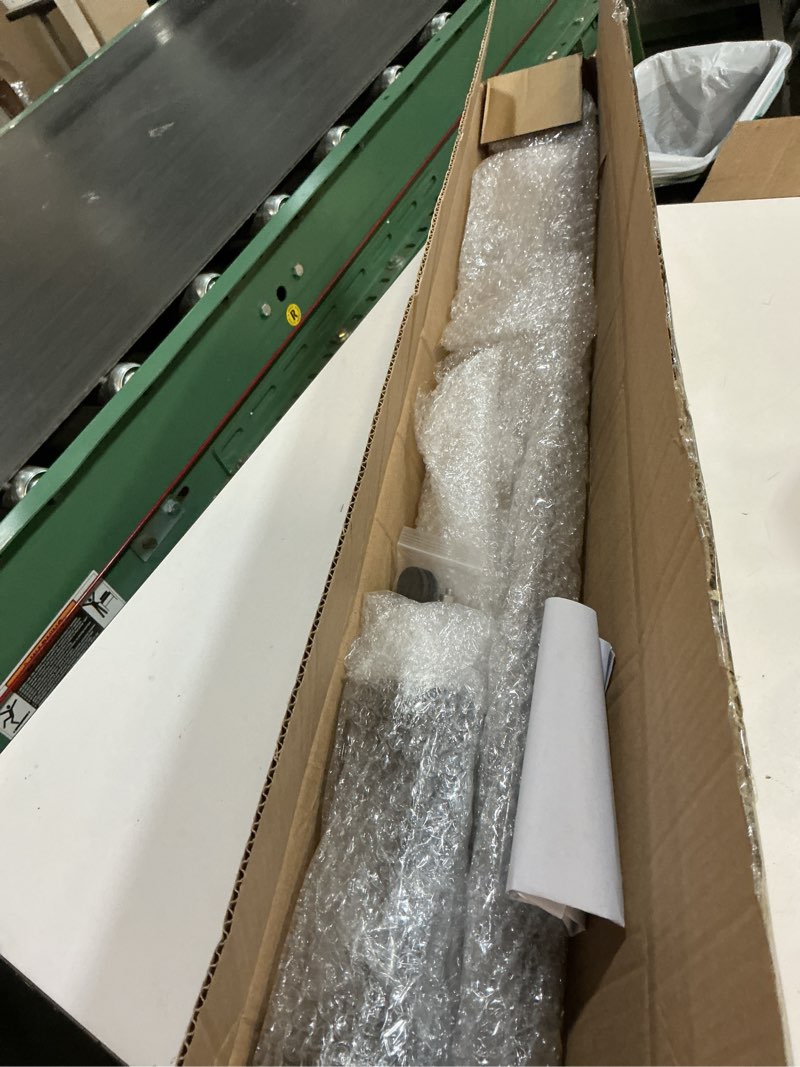 Condition photo showing Good Condition for 2 Pack Closet Rail Hanging Closet Rod Ceiling Clothes Rack Any Angle Hanging Rail Clothes Rod Wall Mount Sloped Ceiling Closet Solutions for Attic Bedroom Under Stairs Storage (Black)