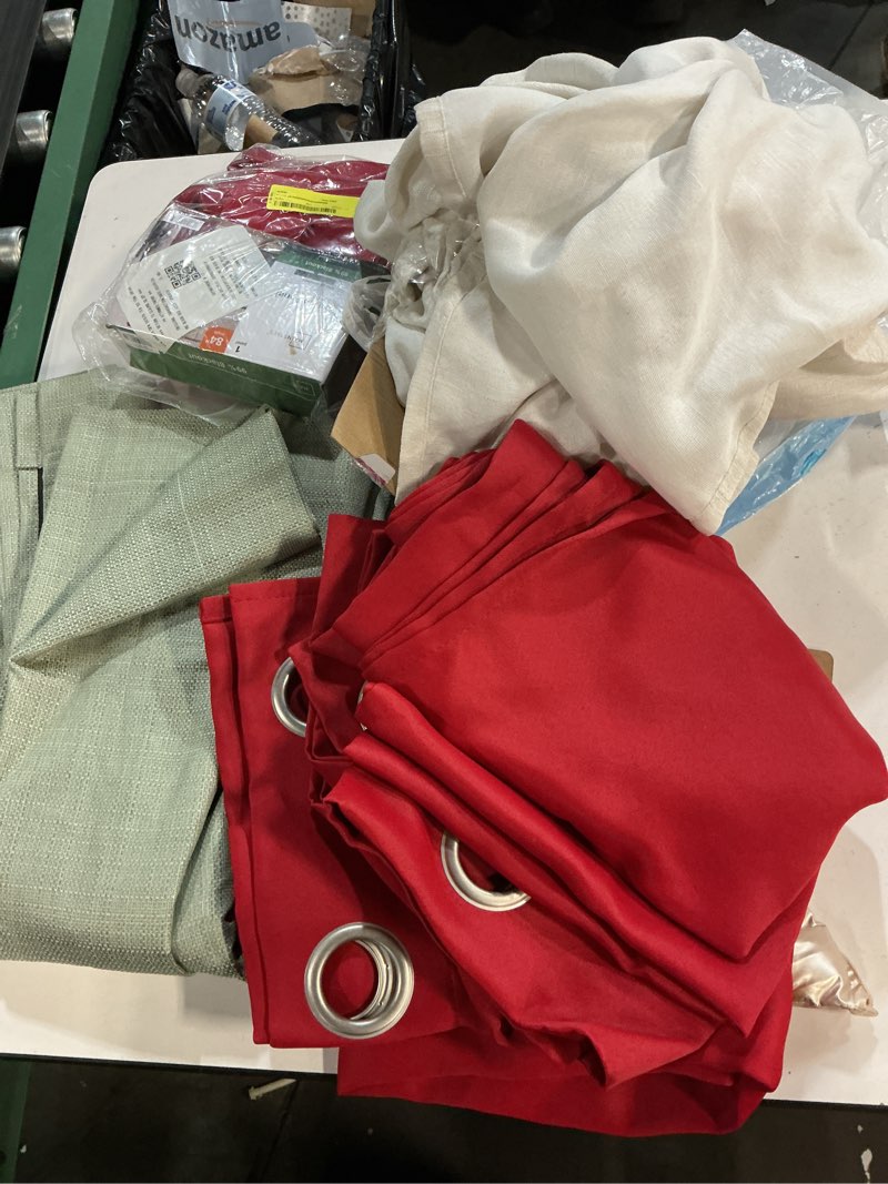 Condition photo showing As Is for ( different styles, models and sizes) variety of curtains