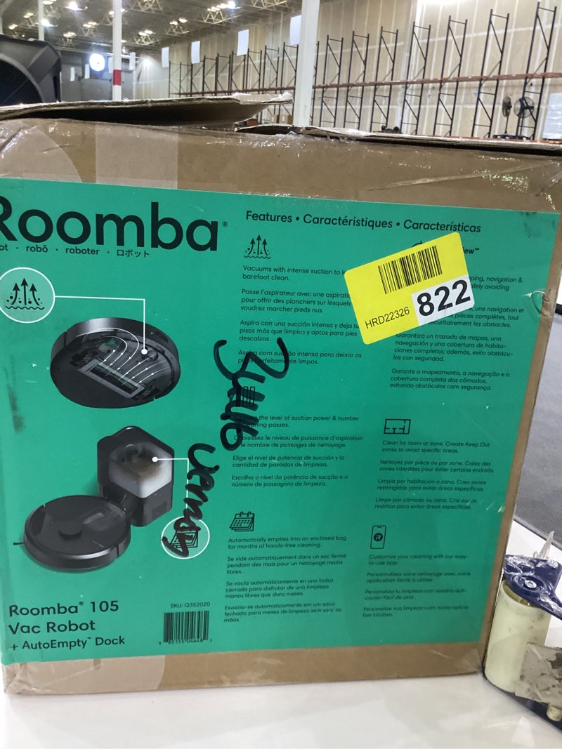 iRobot Roomba 105 Vac Robot Vacuum + AutoEmpty Dock