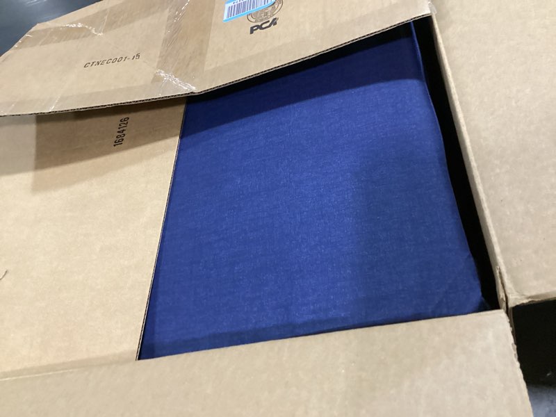 Condition photo showing Good Condition for arden outdoor deep seat cushion set (2-pack), 22 in x 24 in, weather-proof, rain-proof, fade resistant patio cushion for chair, sofa, and couch sapphire blue leala polyfill sapphire blue leala 2 pack