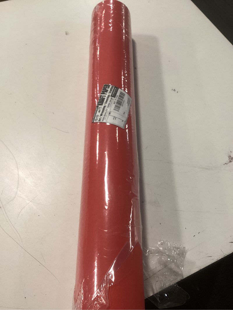 Condition photo showing New/Like New for perkhomy 24" x 2,400" (200') red kraft paper roll for craft bulletin board paper art table covering crafting gift wrapping bouquet packing parcel 80gsm 55lb (red, 24" x 200') red 24" width x 200' length