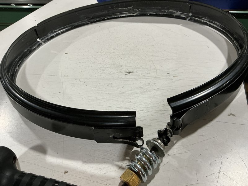 Condition photo showing As Is for hqpasfy pool filter tension control clamp compatible with pentair 190003 - fits fns plus, clean & clear plus, and quad de filters ideal for pool and spa cartridge filters, 23-1/4" length ?