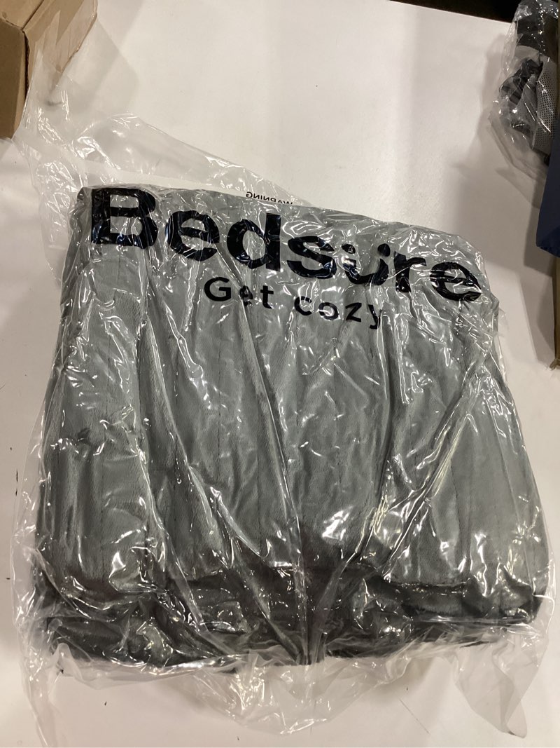 Condition photo showing New/Like New for Bedsure Heated Blanket Throw Blanket - Fast Heating Electric Blanket, Soft Flannel Heated Throw with 4 Time Settings, 6 Heating Settings, Warm Gifts for Grandma & Grandpa & Seniors (50“x60”, Grey) 01 - Grey Throw