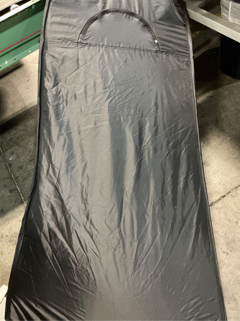 Condition photo showing Good Condition for wolfwise pop up shower tent for camping essentials, portable instant changing tent with ventilation window & carry bag, privacy dressing room bathroom toilet for beach & outdoor, standard, black black standard: 6'3" h, 39.4" w