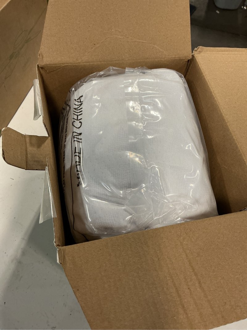Condition photo showing New/Like New for premium waterproof mattress protector california king size, breathable bed cover 3d air fabric cooling mattress pad cover smooth soft noiseless washable, 8''-21'' deep pocket (white) california king white