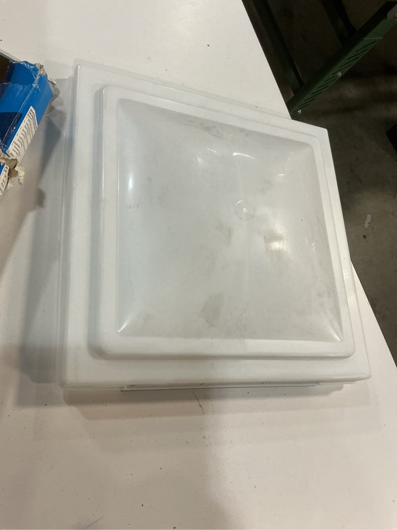 Condition photo showing Good Condition for camco white polypropylene camper/rv roof vent lid | ventline pre-2008 & elixir since 1994 (40158) white one size ventline (pre '08 models)/elixir ('94 & up models)