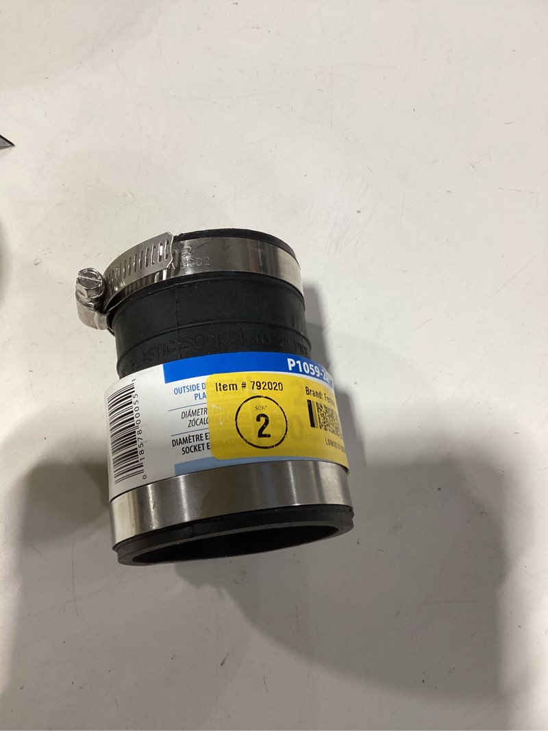 Condition photo showing Good Condition for fernco schedule 40 2 in. socket x 2 in. d socket pvc 3-1/2 in. flexible coupling 1 pk
