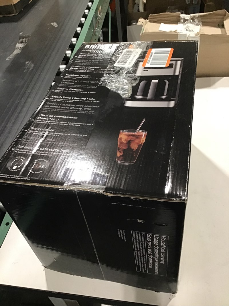 Braun PureFlavor 14?Cup Programmable Coffee Maker – Fast Brew Speed, Touch Display, Bold & Brew?Over