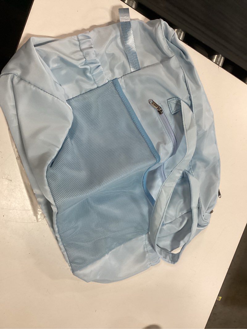 Condition photo showing Good Condition for bluboon waterproof beach tote pool bags for women ladies extra large carry on bag with wet compartment for weekender travel new blue