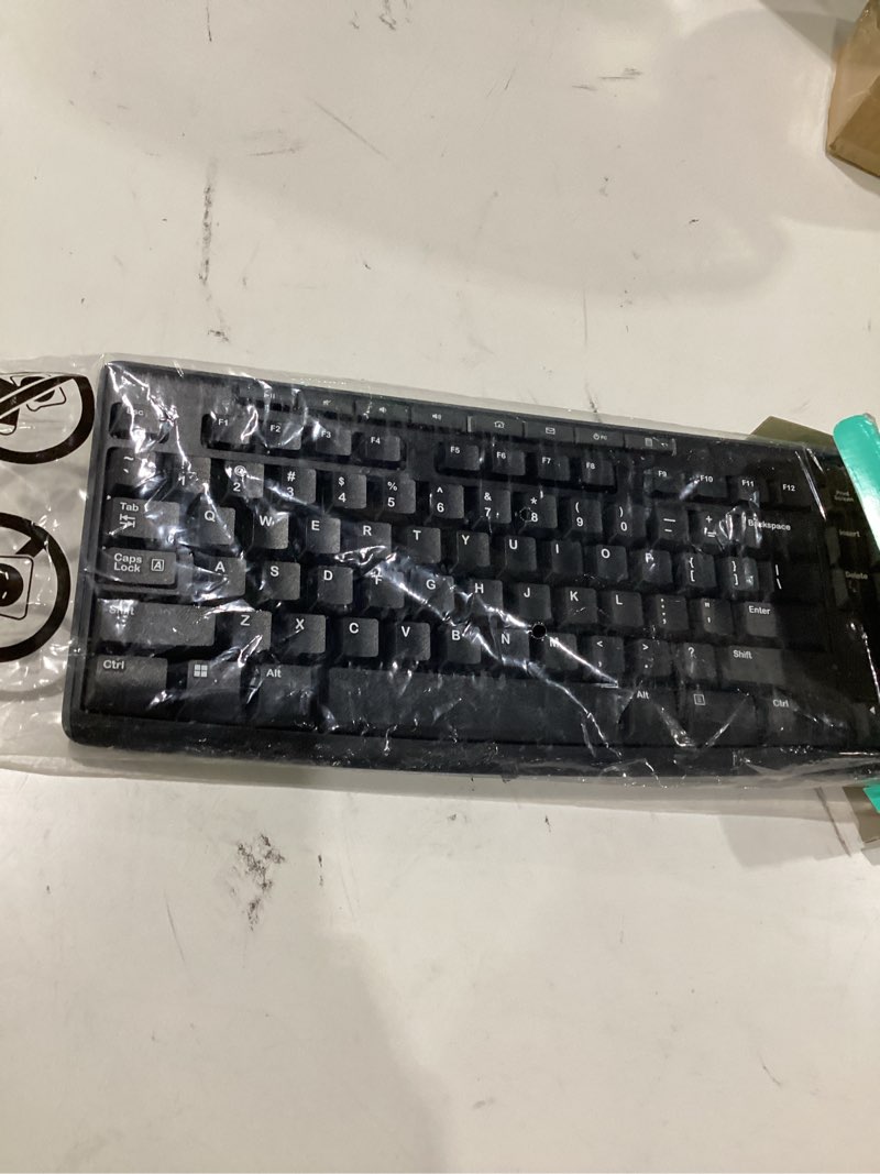 Condition photo showing Good Condition for logitech mk270 wireless keyboard and mouse combo for windows, 2.4 ghz wireless, compact mouse, 8 multimedia and shortcut keys, 2-year battery life, for pc, laptop - black black 1 pack combo, not tested