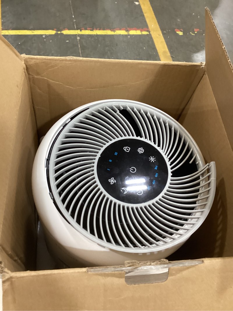 Condition photo showing As Is for levoit air purifier for home allergens pet hair in bedroom, covers up to 1073 ft² by 56w high torque motor, aham verifide, 3-in-1 filter with hepa sleep mode, remove dust smoke odor, core300-p, white white core 300-p 1pack