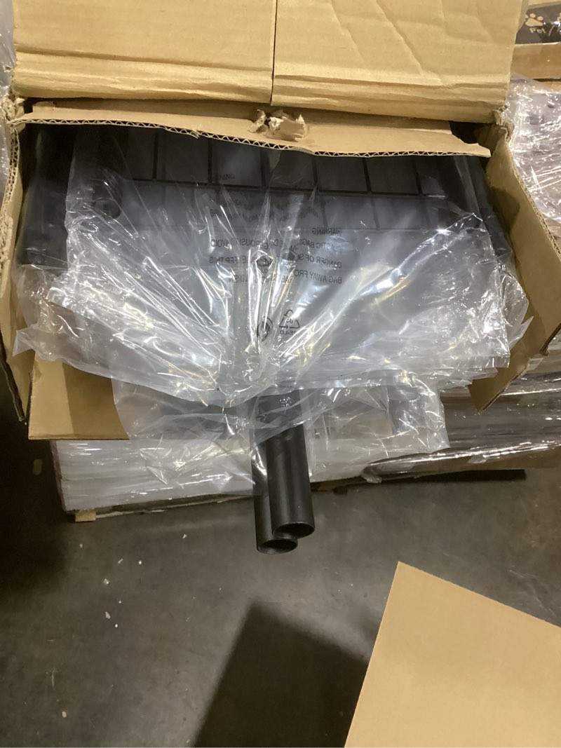 Condition photo showing New/Like New for EAGMAK Heavy Duty Clothes Rack Load 556 LBS, Rolling Clothing Rack With 3 Shelves, Adjustable Metal Clothes Hanger with Wheels, Portable Wardrobe Organizer Garment Rod for Hanging Clothes (Black) Black 3 Shelves