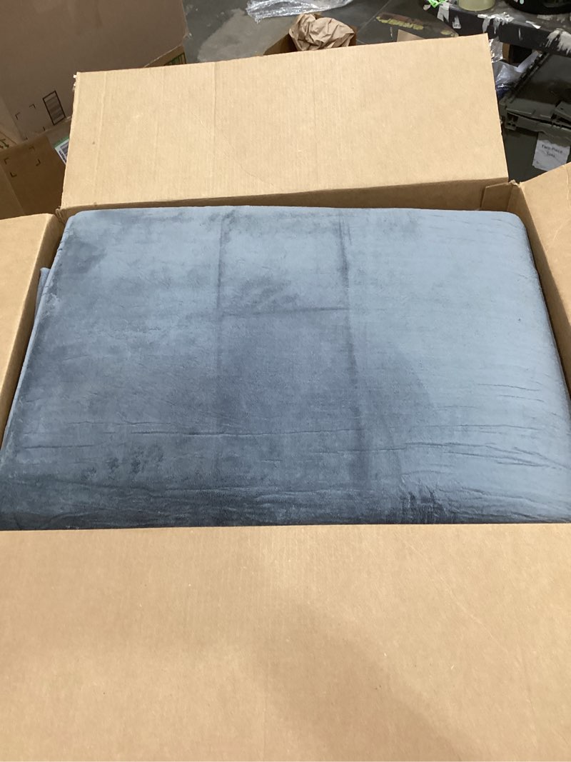 Condition photo showing Good Condition for Baby Play Mat for Floor,Extra Large 59"×71" Playpen Mat for Tummy Time,Thicker Elasti Foam Mats for Toddler,Infant,Kids,Water Repellent Ultra Soft Velvet,Non-Slip Backing Safe for Crawling(Dark Grey) Dark Grey 59"×71"×1.3"