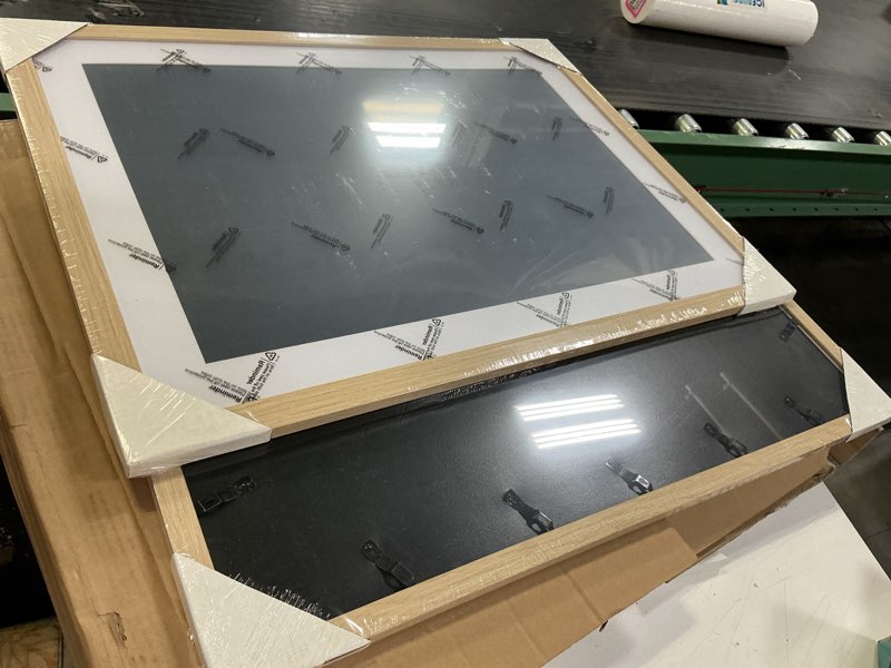 Condition photo showing As Is for enjoybasics 22x30 picture frame, display poster 22x30 with mat or 22x 30without mat, wall gallery photo frames, gold, 2 pack
