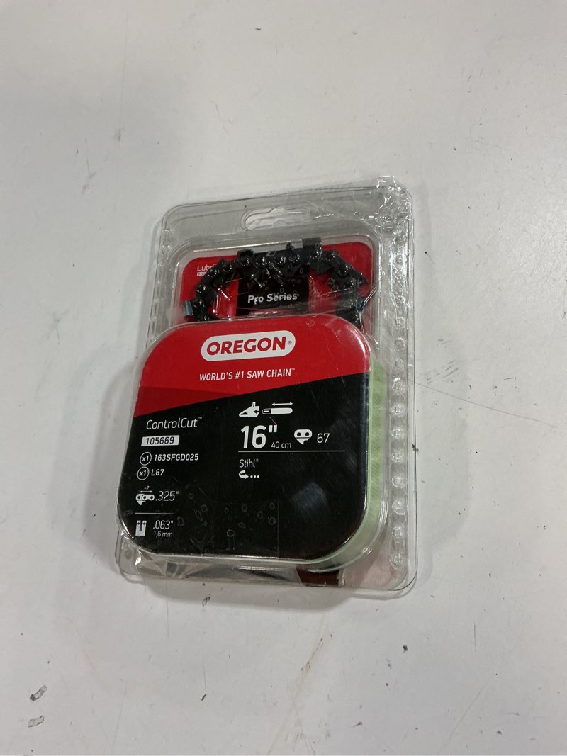 Condition photo showing New/Like New for Oregon 16 in. Chainsaw Bar & L67 Chain, Fits Various Stihl Models (105669)