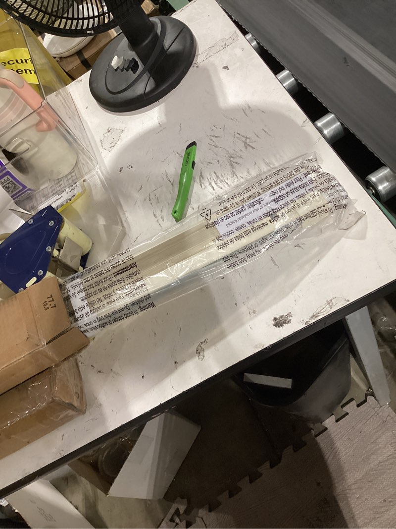 Condition photo showing Good Condition for lazblinds no tools no drill 1" vinyl mini blinds, cordless blinds for windows, light filtering horizontal window blinds & shades, 31" w x 48" h, cream cordless-cream 31" w x 48" h