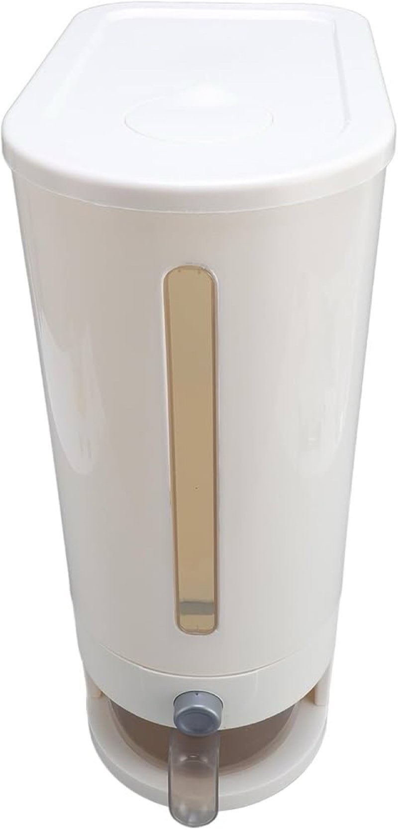 Hztyyier 25lbs Rice Dispenser with Measuring Cup Large Grain Container Sealed Ideal for Rice Flour Grains Home Commercial Kitchens (1)