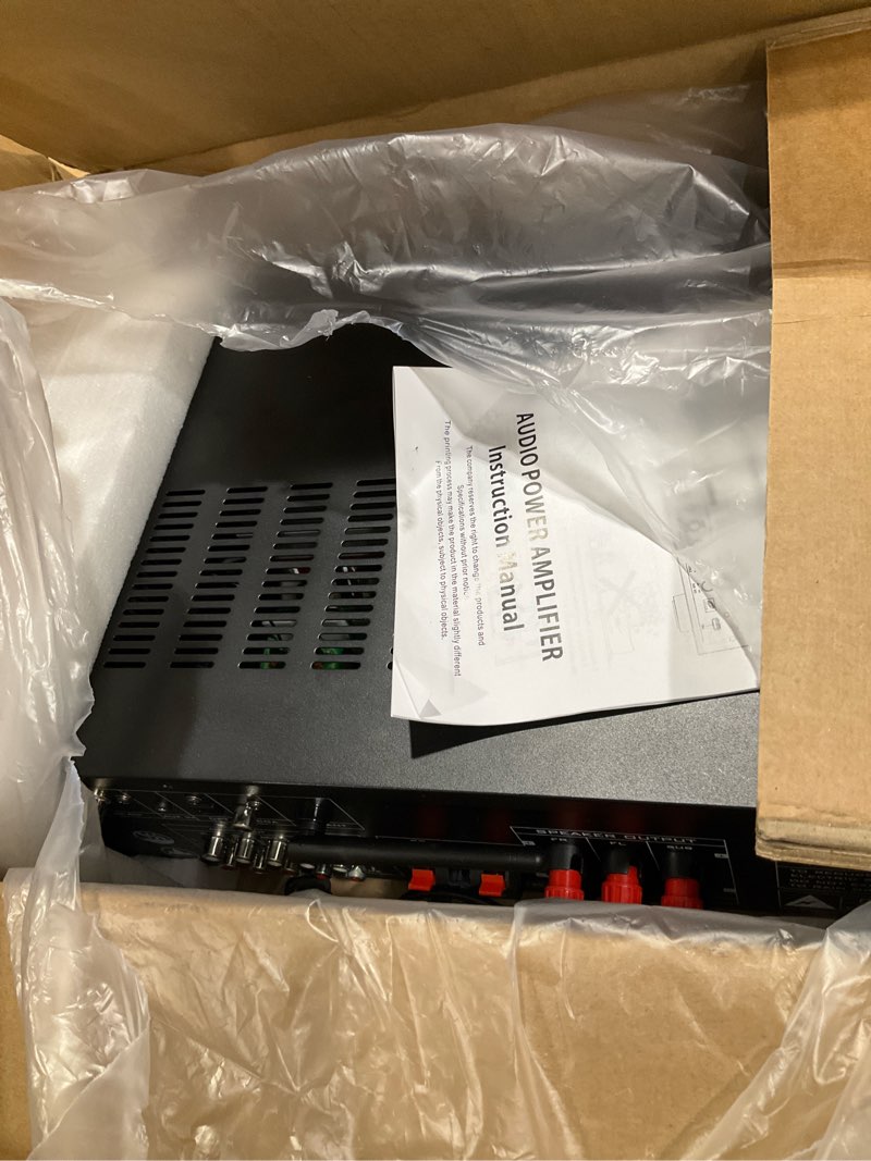 Condition photo showing Good Condition for daakro stereo receivers home audio amplifier w/dsp display,300w rated power 5.1 channel bluetooth receiver,home amp w/bt/cd/dvd/aux/usb/bt/fm/opt/coa/mic for home/studio/theater passive speakers