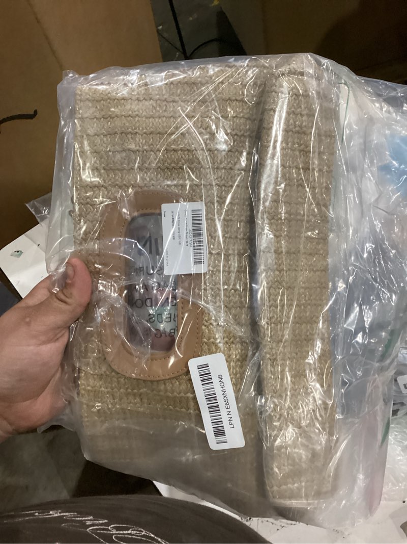Condition photo showing As Is for clutch purse for women evening clutch handbag for wedding party formal evening bag with detachable chain brown-straw