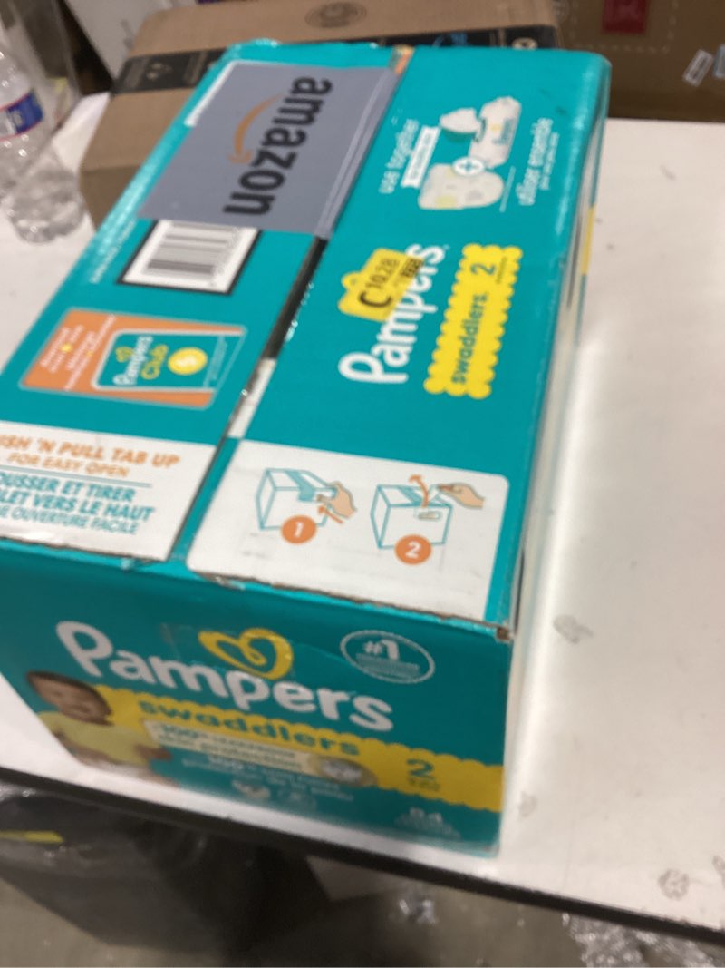 Condition photo showing New/Like New for Pampers Swaddlers Diapers, Size 2 (10-22 lbs), 84 Count, Absorbent, Keeps Baby Dry and Comfortable, Skin Safe Disposable Baby Diaper (Packaging May Vary) Size 2 84