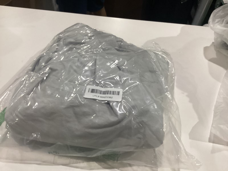 Condition photo showing Good Condition for california design den 100% organic cotton king fitted sheet only, percale, deep pocket king fitted sheet, lightweight, snug-fit, crisp, all-around elastic, 1 pc (light grey) king 04 - light grey
