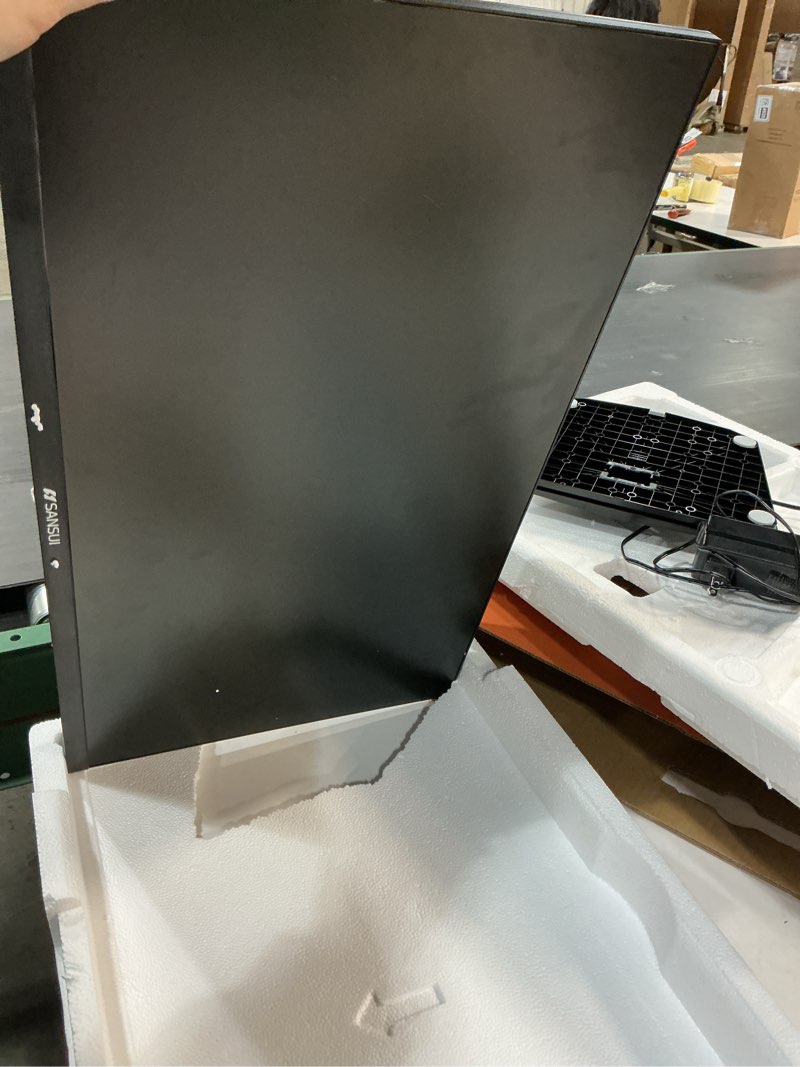 Condition photo showing As Is for SANSUI Gaming Monitor, 24 Inch 180Hz, FHD 1080P 1ms 110% sRGB Computer Monitor, HDMI DP Ports VESA Support for Game Office (HDMI Cable Included)