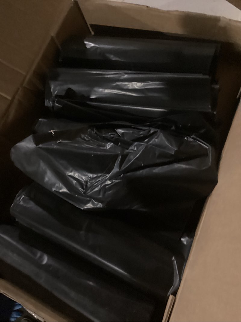 Condition photo showing New/Like New for reli. 55-60 gallon trash bags heavy duty | 50 bags | 50-60 gallon | large black garbage | made in usa 1 count (pack of 50)