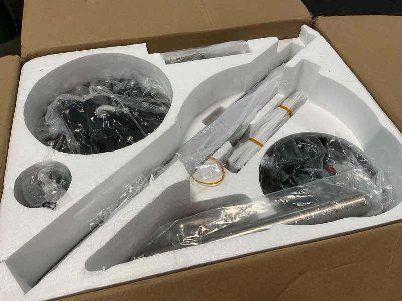Condition photo showing Good Condition for (incomplete) fanbulous 52 inch ceiling fans with lights, indoor/outdoor modern ceiling fan with reversible blade and 2 rods, quiet dc motor, 3cct & 6-speed remote control, dual finish blade for living room/bedroom