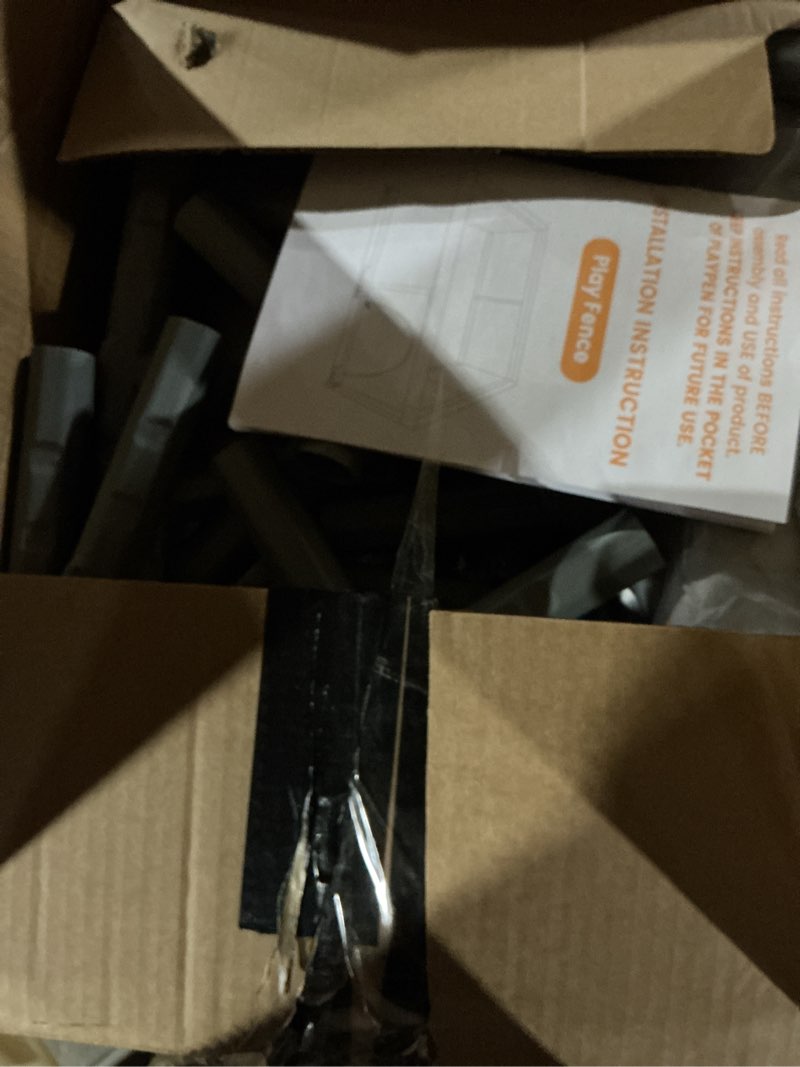 Condition photo showing Good Condition for (Similar to) 74\" ×50\" Large Baby Playpen, Baby Playard for Babies and Toddlers, Baby Fence Play Pens for Indoor & Outdoor, Sturdy Safety Play Yard with Soft Breathable Mesh, Anti-Fall, Grey 74 x 50 IN Grey