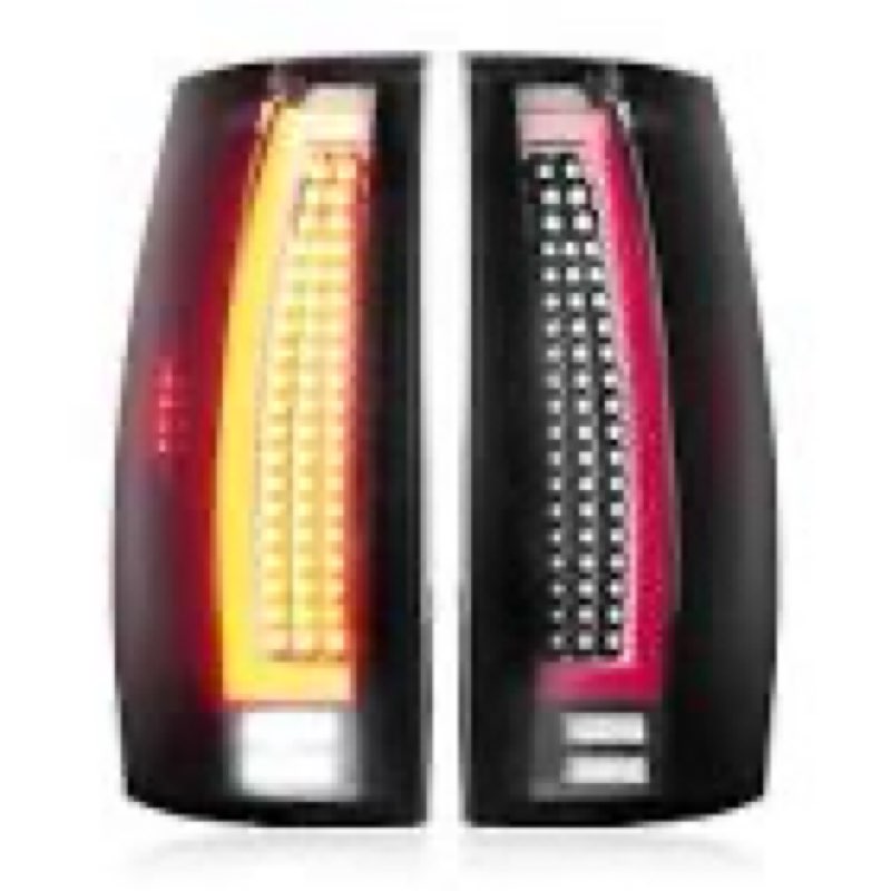 tresound led tail lights for chevy chevrolet suburban 1500 2007-2014, 2500 2007-2013, tahoe 07-14, g