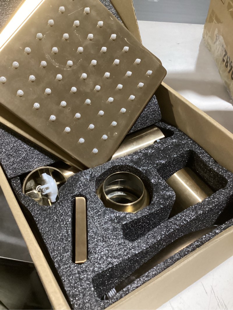 Condition photo showing Good Condition for replacement for delta 13/14 series shower trim kit, compatible with delta r10000 tub shower faucet set, brushed gold shower head and handle set,champagne bronze (cartridge and valve not included) champagne bronze with tub spout